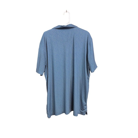 Callaway Opti-Dri Golf Polo Shirt Mens XL Teal All Over Print Golf Clubs - Picture 2 of 7